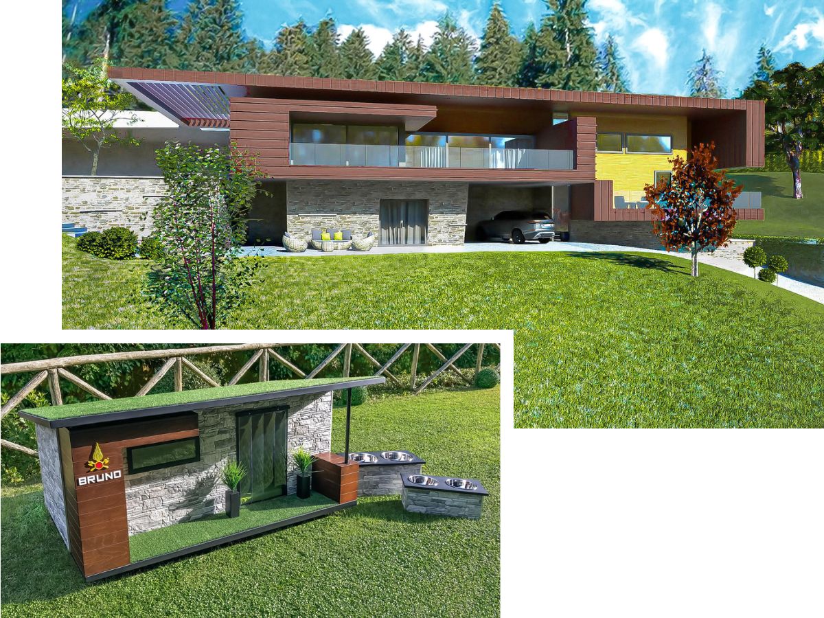 Cuccia Ispirata a casa Varese con casa - Bianco