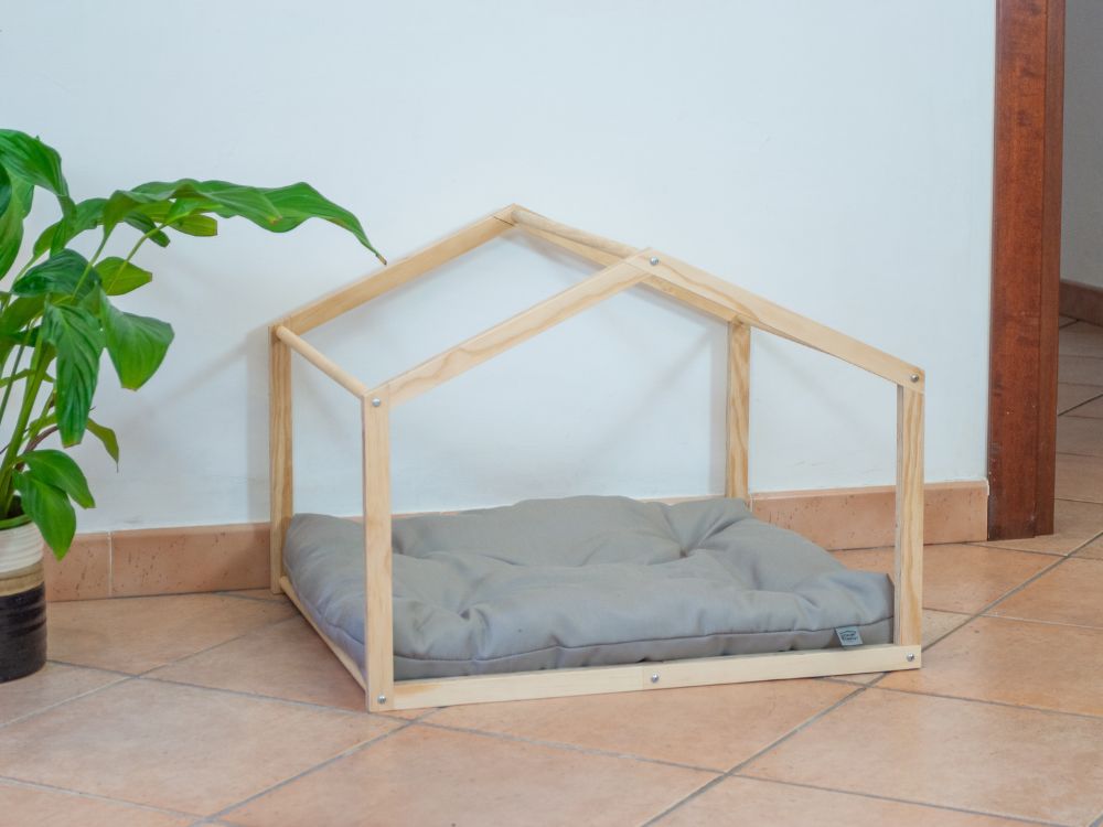 Cuccia da interno a casetta tenda