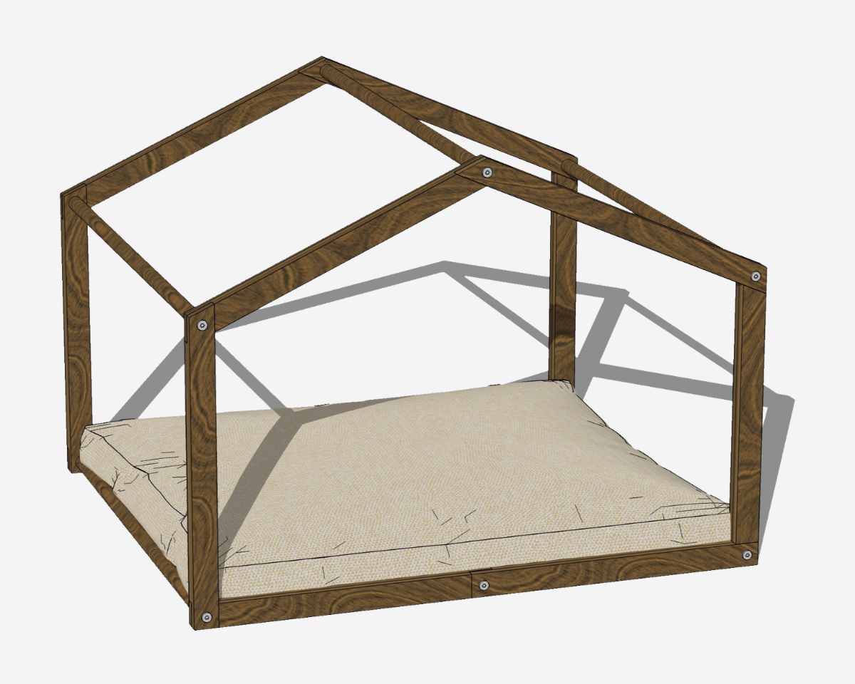Cuccia tenda noce e sabbia